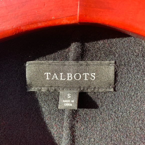 Talbots wool coat red and black plaid size S - Picture 4 of 15